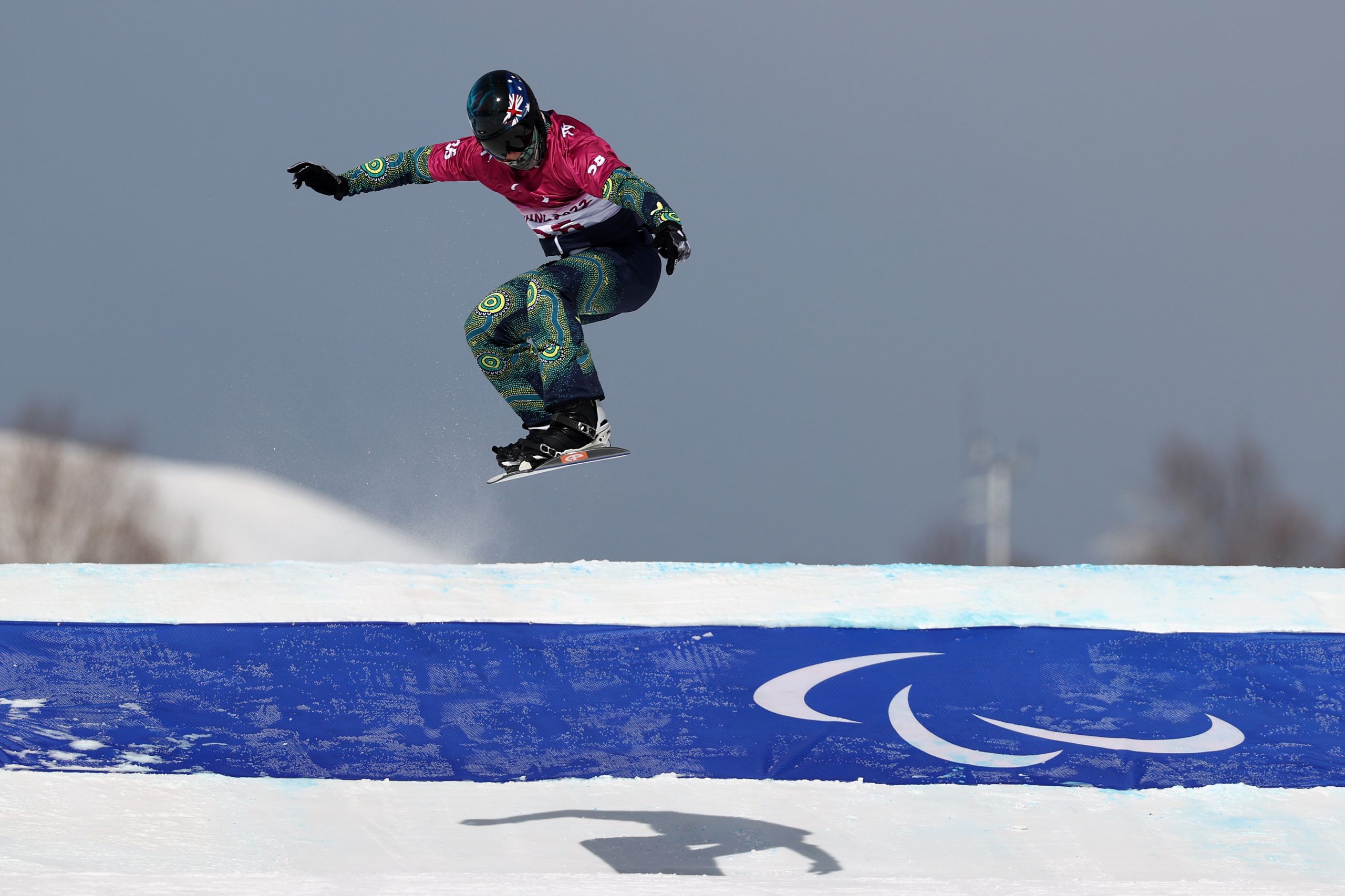 ZHANGJIAKOU, CHINA - MARCH 06: Ben Tudhope of Team Australia competes during the Men