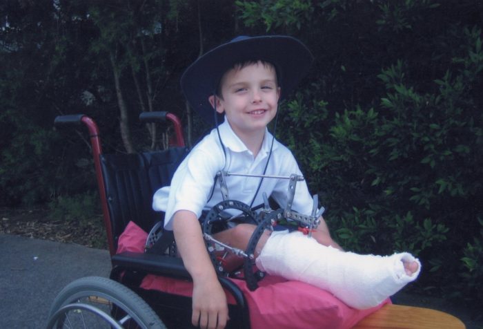 Dylan Littlehales at school - his disability did not define him.