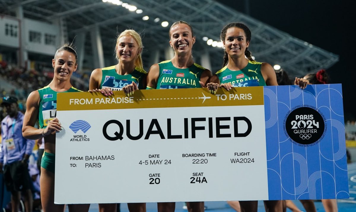 Australia's 4 x 100m women's relay team sizzle in Bahamas