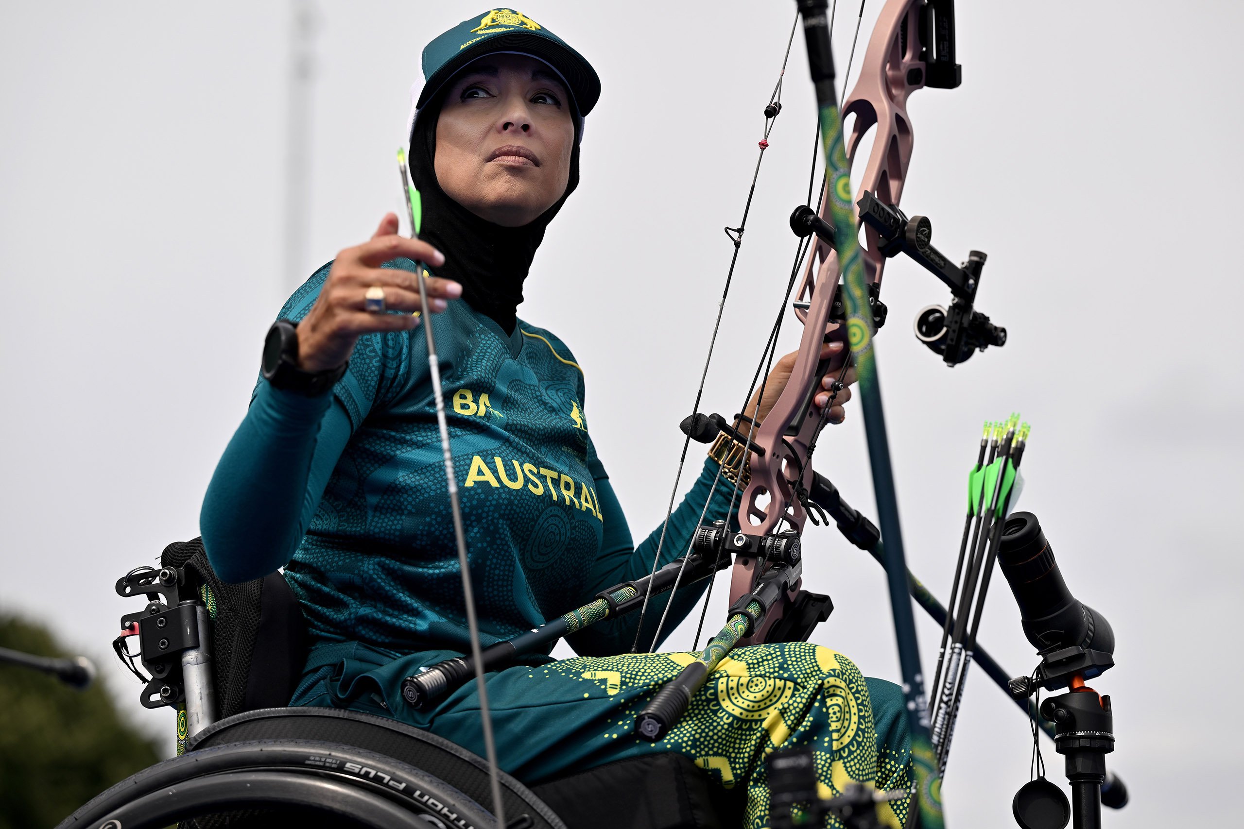 Ameera Lee commences her Para archery campaign at the 2024 Paralympic Games.