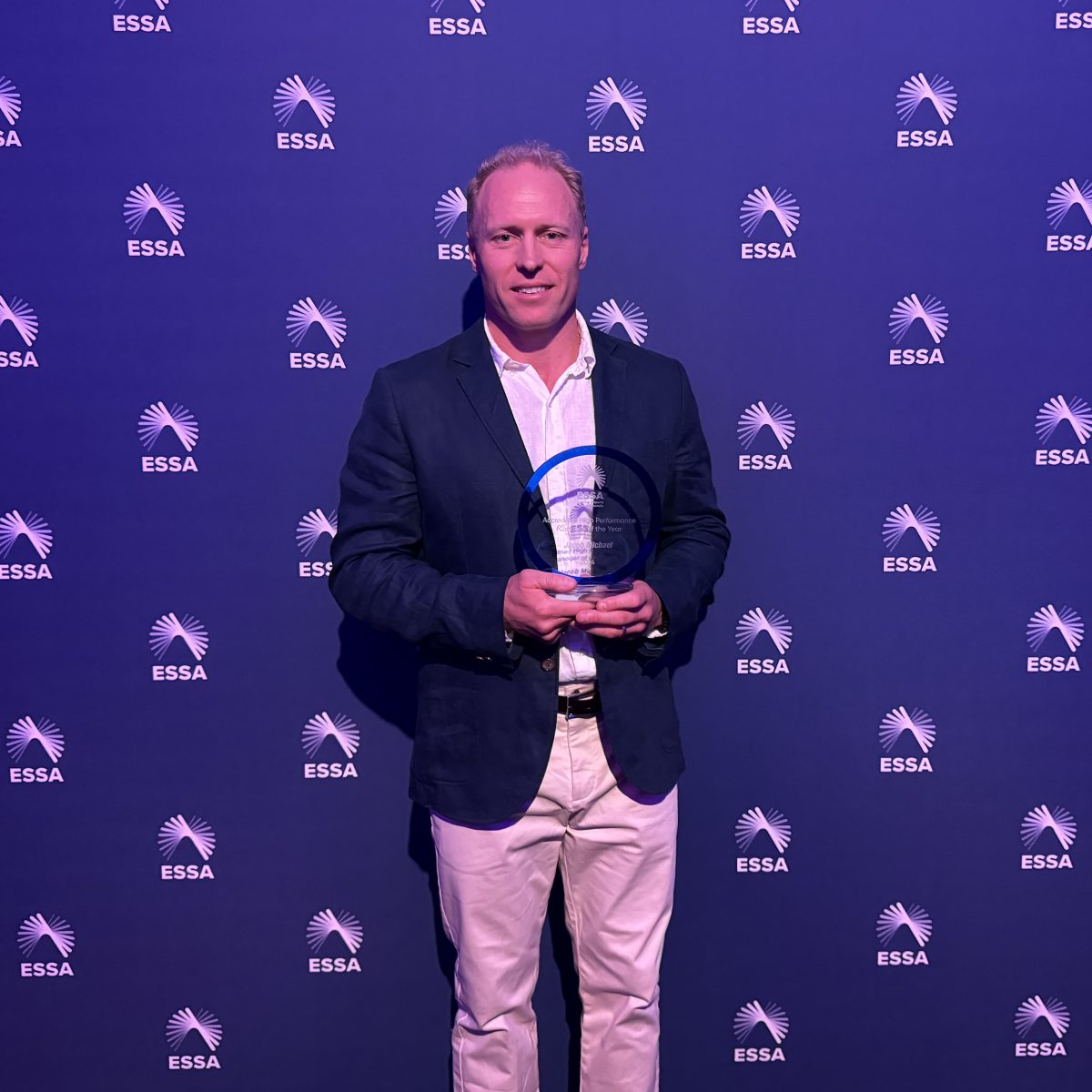 NSWIS coach Jake Michael receives national award