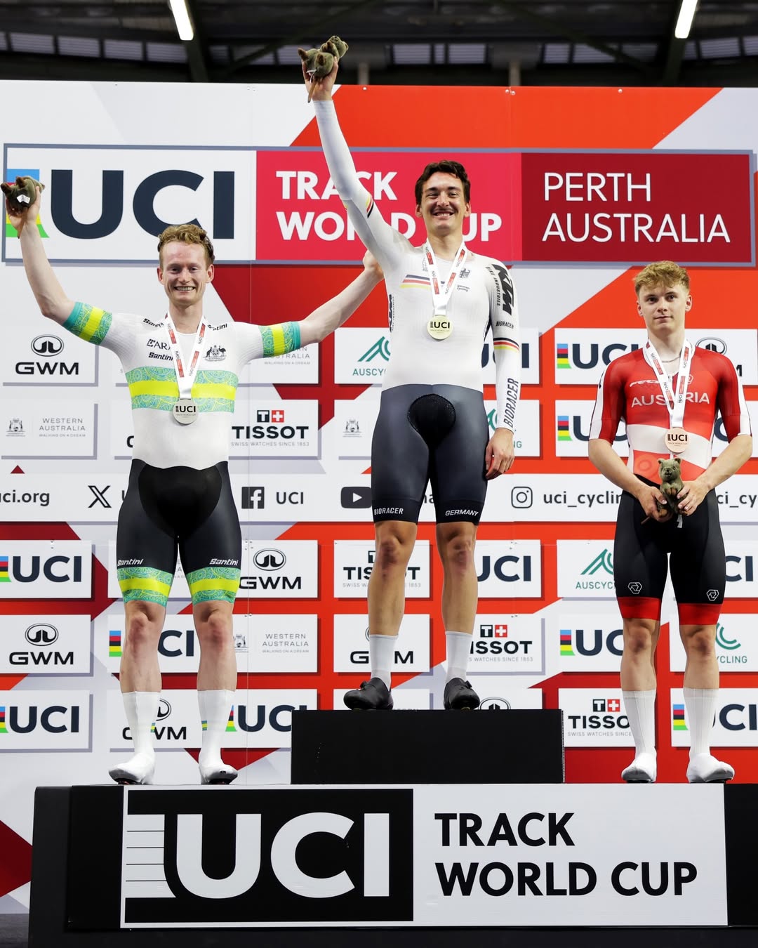 ARA Australian Cycling Team Win Four Medals on Opening Night