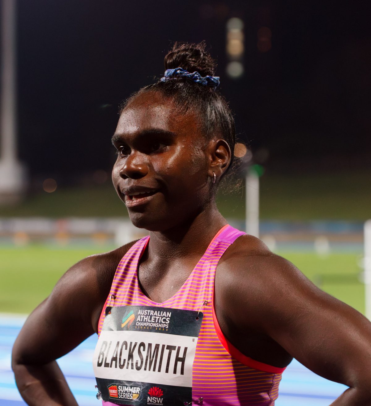 Telaya is at Nationals bringing light to the track