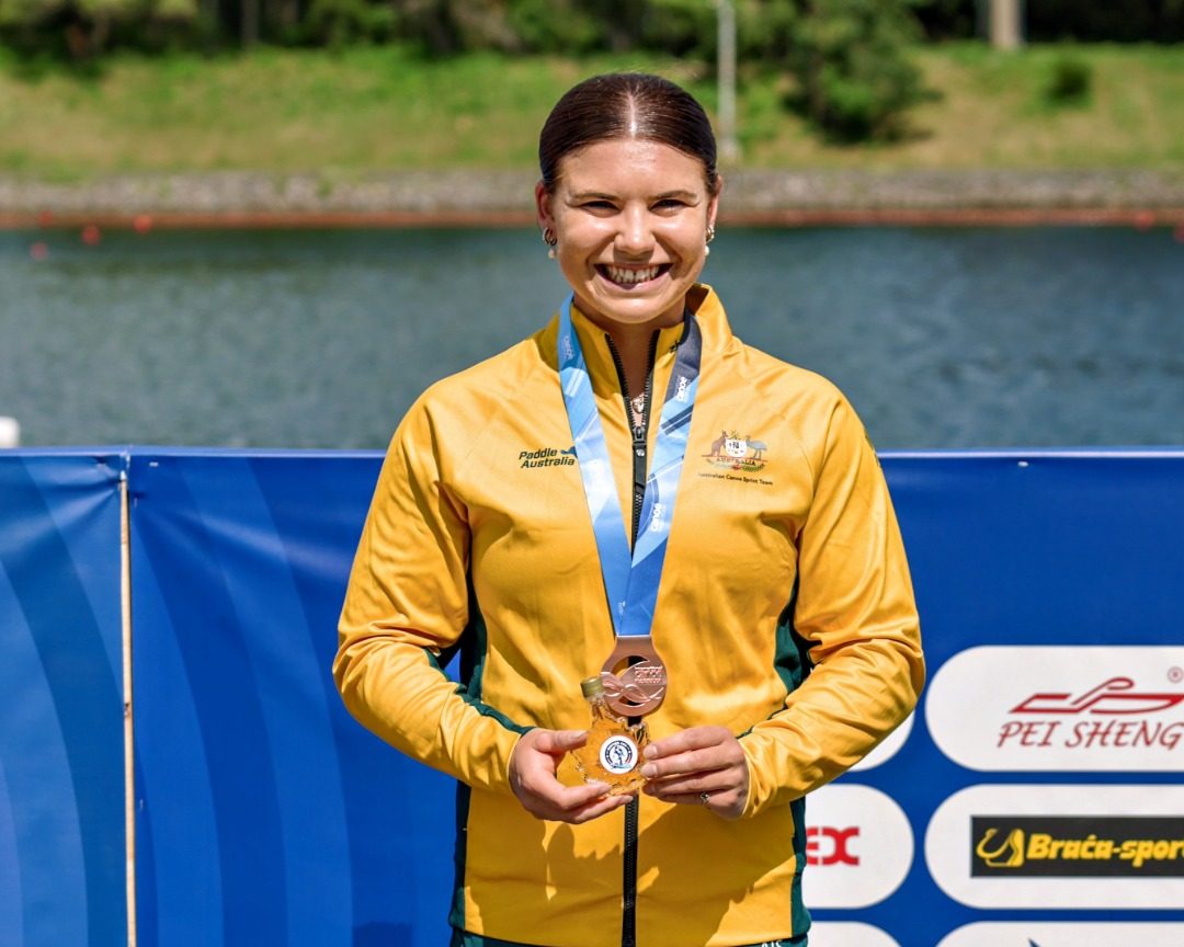 Bronze for Young Gun Drobot at Canoe Sprint World Cup