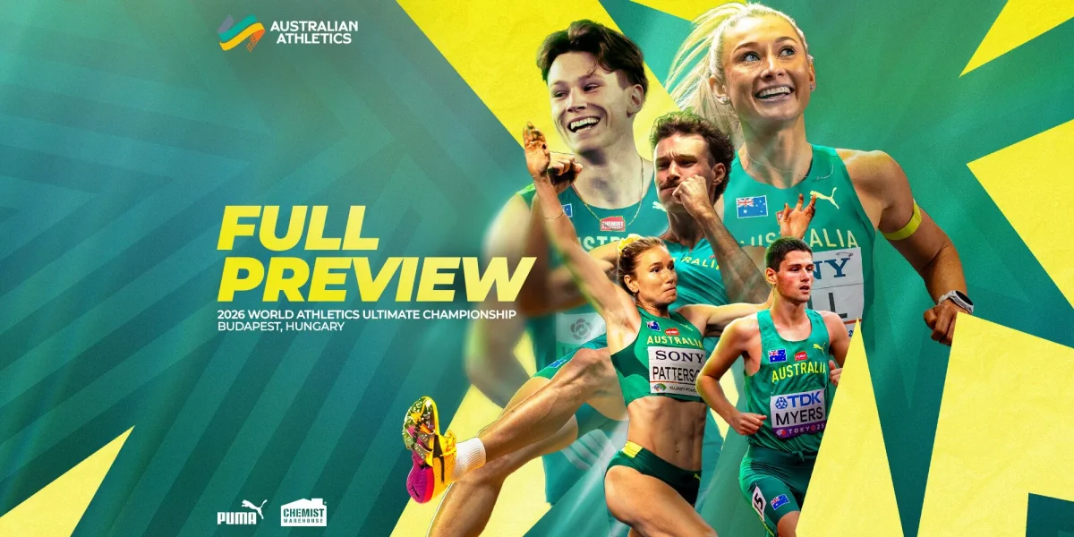 Patterson and Myers to lead Australia at World Athletics Ultimate Championship